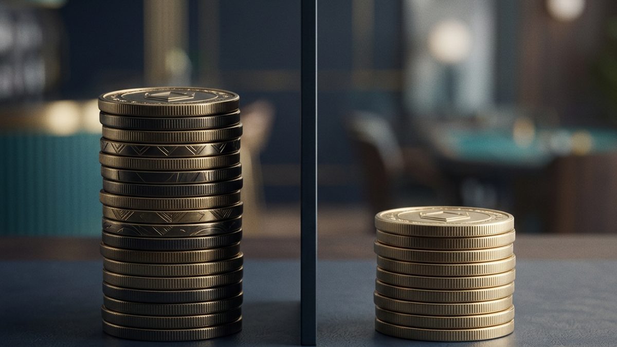 Illustration comparing no-deposit and deposit casino bonuses