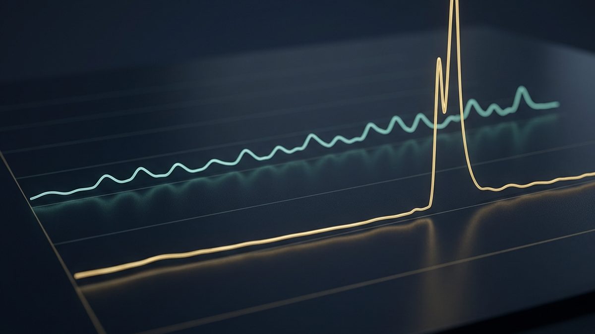 Graph contrasting steady low-volatility wins against spiky high-volatility wins